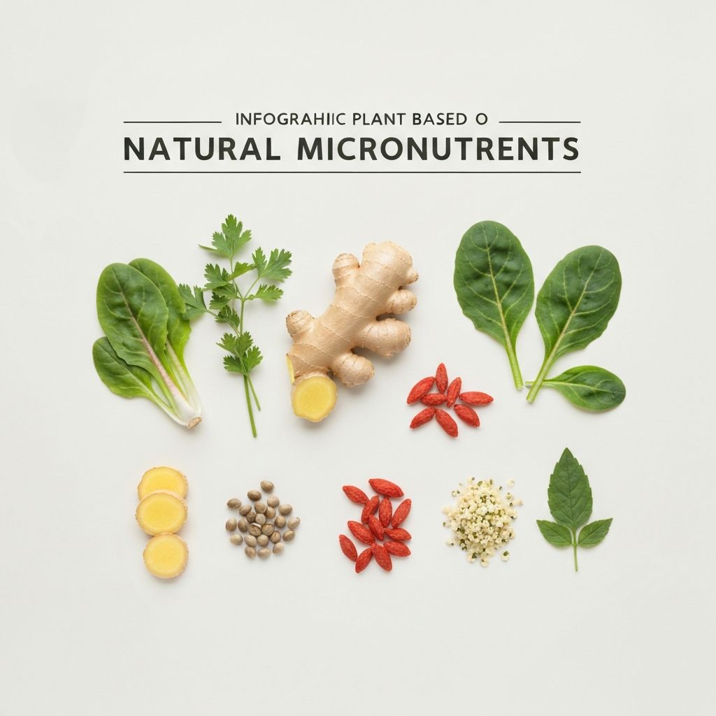 Darstellung von Mikronährstoffen in pflanzlichen Produkten