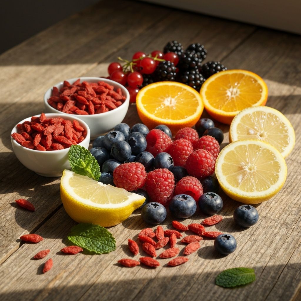 Verschiedene Beeren als Vitaminquellen